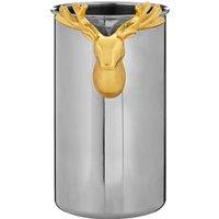 Stag Head Wine Cooler in Gold/Stainless Steel
