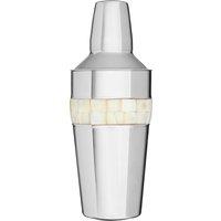 Mother of Pearl Cocktail Shaker in Stainless Steel