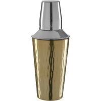 Cocktail Shaker in Hammered Brass Finish