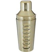 Recipe Cocktail Shaker in Brushed Brass