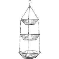 3-Tier Hanging Baskets in Chrome