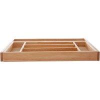 7-Compartment Expandable Organiser in Rubberwood