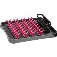 Dish Drainer in Grey/Hot Pink