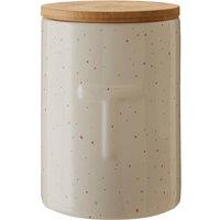 Wilder Speckle Tea Canister in Dolomite with Bamboo Lid