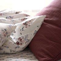 Jeanne Floral 100% Washed Cotton Fitted Sheet