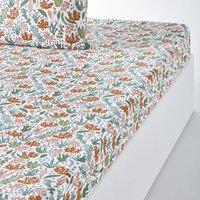 Lara Floral 100% Cotton Fitted Sheet