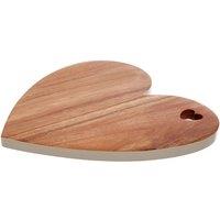 30cm Heart Chopping Board with White Edge
