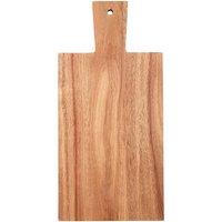 37cm Rectangular Paddle Chopping Board with Pink Edge