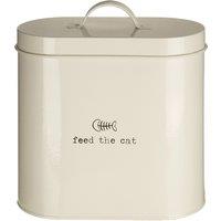 Adore Pets Bin With Spoon, 2.8 Ltr Cat Food Storage - Cream