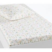 Miria Floral 100% Organic Cotton Fitted Sheet