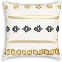 Cobah Square Tribal Embroidered 100% Cotton Jacquard Pillowcase