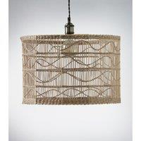 45cm Natural Seagrass Hexagonal Lampshade