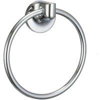 Wall Mounted Towel Ring in Chrome Finish