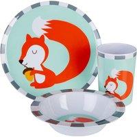 3-Piece Kids Squirrel Dinner Set