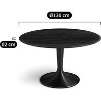 Hisia 130cm Diameter Solid Walnut Table Top