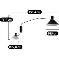 Zoticus Aged Brass XL Double Wall Light