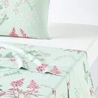Isoline Floral Cotton Percale 200 Thread Count Flat Sheet