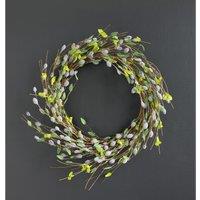 51cm Artificial Pussy Willow Wreath