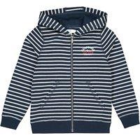 Striped Organic Cotton Hoodie with Zip Fastening, 3-12 Years