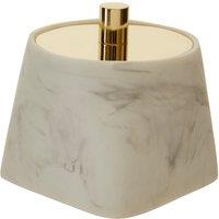 Cotton Storage Jar in Marble Effect