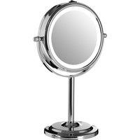 LED Table Mirror in Chrome