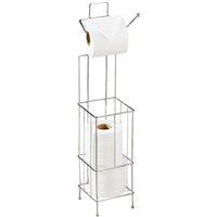 Wireframe Toilet Roll Holder and Storer in Chrome