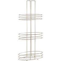 3-Tier Bathroom Storage Rack in Gold Finish