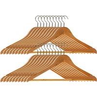 Set of 20 Wooden Coat Hangers