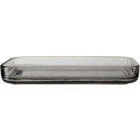 23cm Smoked Glass Bathroom Tray