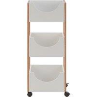 Scandi 3-Tier Bathroom Storage Trolley