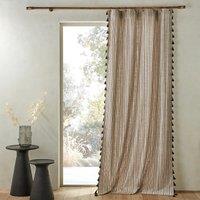 Hamaca Embroidered PomPom 100% Cotton Curtain