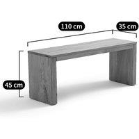 Vova Solid Oak 2-Seater Bench