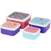 Set of 4 Space Design Lunch Boxes