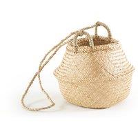 Rixy Woven Straw Hanging Ball Basket