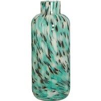 40cm Turquoise Speckled Glass Vase