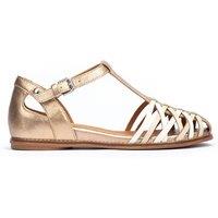 Talavera Metallic Leather Sandals
