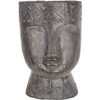 41cm Face Planter in Black Finish