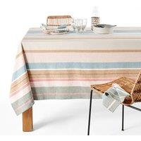 Antika Striped Organic Cotton Tablecloth