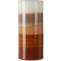 Stoneware Vase in Rust Stripe