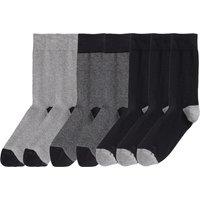 Pack of 7 Pairs of Socks in Cotton Mix, Made in Europe