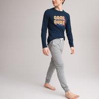 Organic Cotton Pyjamas with Slogan Print, 10-18 Years