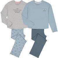 Pack of 2 Pyjamas in Printed Organic Cotton, 10-18 Years