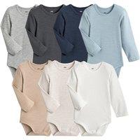 Pack of 7 Bodysuits in Cotton