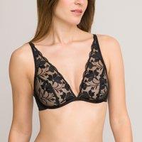 Jaiya Halterneck Bra in Embroidered Tulle