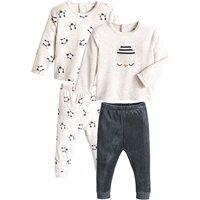 Pack of 2 Pyjamas in Cotton Mix Velour