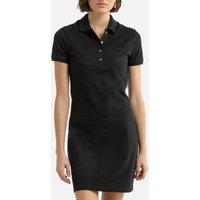 Cotton Mini Shift Dress with Short Sleeves