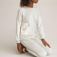 Embroidered Velour Pyjamas