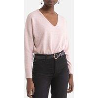 Fine Knit Jumper with V-Neck