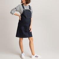 Maternity Dungaree Dress in Organic Cotton Denim