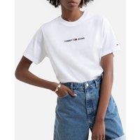 Cropped Cotton T-Shirt with Embroidered Logo